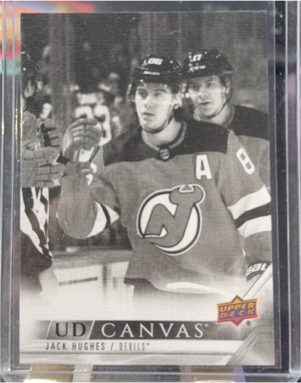 2022-23 Upper Deck UD Canvas #C49 Jack Hughes — front