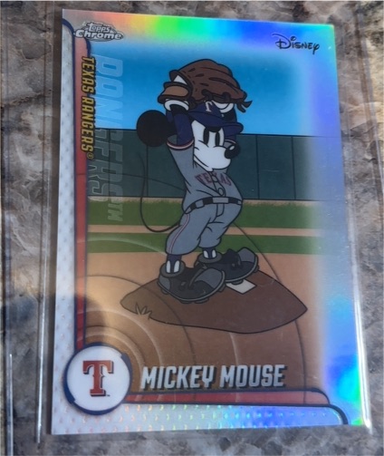 2025 Topps Chrome Disney Mickey Mouse Texas Rangers #MLBA-5 — front