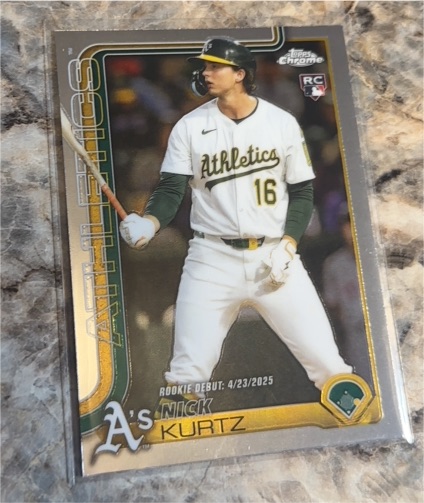 2025 Topps Chrome Update #USC180 Nick Kurtz — front