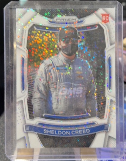 2021 Panini Prizm Racing #56 Sheldon Creed Rookie Card — front