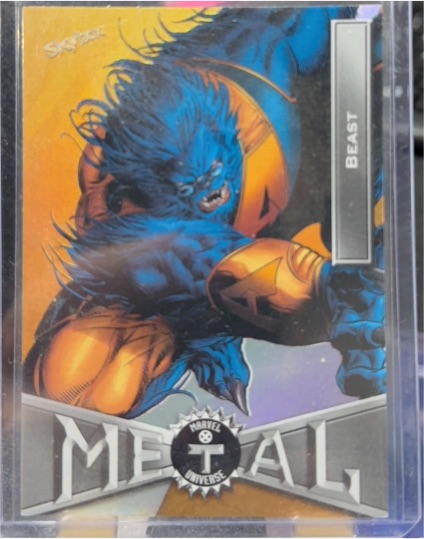 2020 SkyBox Marvel X-Men Metal Universe #5 Beast — front