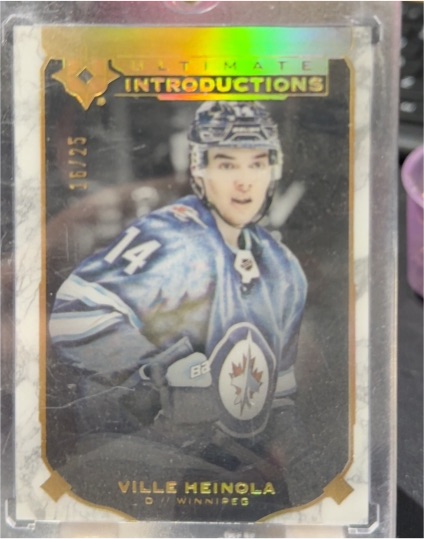 2019-20 Upper Deck Ultimate Collection Introductions #UI-13 Ville Heinola — front
