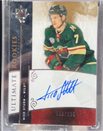 2019-20 Upper Deck Ultimate Collection Retro Rookies #RRA-ST Nico Sturm — front