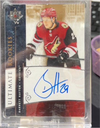 2019-20 Upper Deck Ultimate Collection Retro Rookies #RRARS Barrett Hayton — front