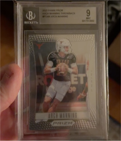 2023 Panini Prizm Throwback #PTAM Arch Manning — front