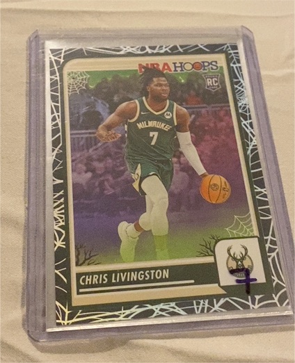 2023-24 Panini Haunted Hoops #99 Chris Livingston — front