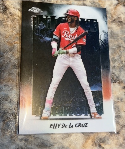 2025 Topps Chrome Update #NT-6 Elly De La Cruz Night Terrors — front
