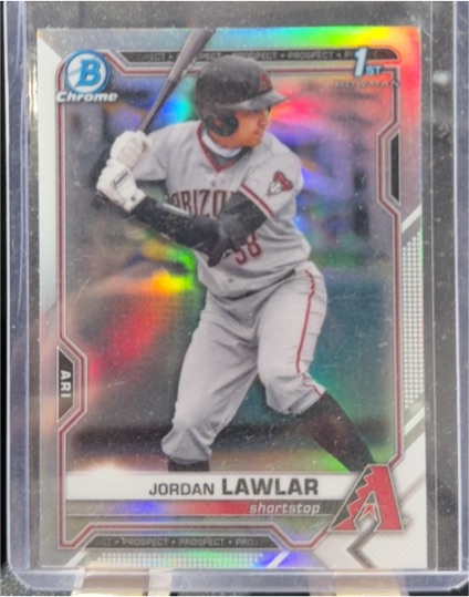 2021 Bowman Chrome Draft #BDC-194 Jordan Lawlar — front
