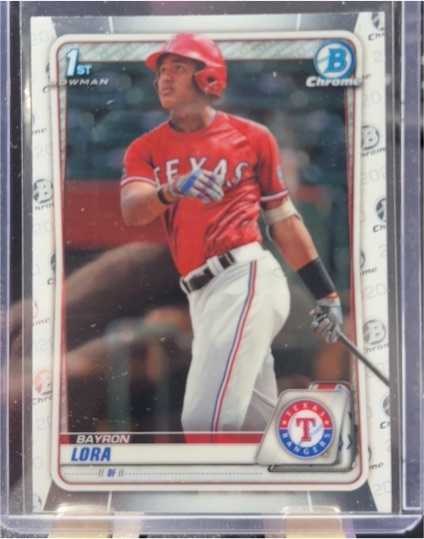 2020 Bowman Chrome Prospects #BCP-52 Bayron Lora — front