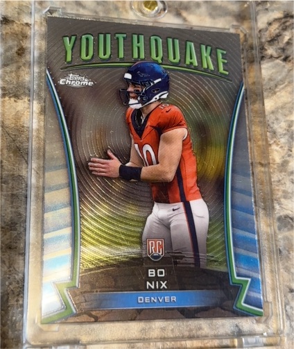 2024 Topps Chrome #Y-16 Bo Nix Youthquake — front
