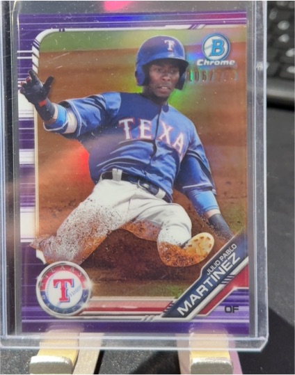 2019 Bowman Chrome #BDC-71 Julio Pablo Martinez — front