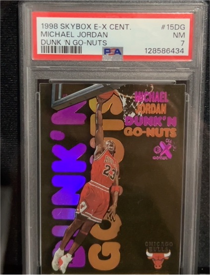 1998 Skybox E-X Century #15DG Michael Jordan Dunk 'N Go-Nuts — front
