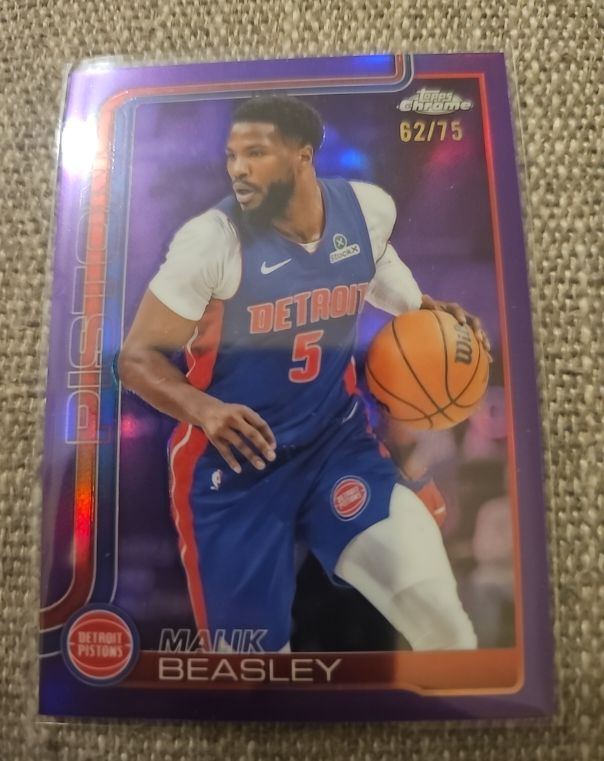 2025-26 Topps Chrome #36 Malik Beasley — front