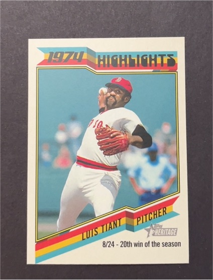 2023 Topps Heritage 1974 Highlights #74H-6 Luis Tiant — front