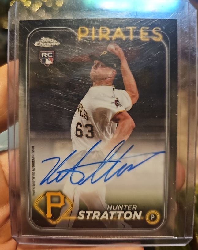 2024 Topps Chrome #RA-HS Hunter Stratton Rookie Autographs — front