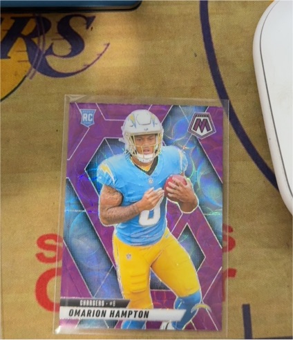 2025 Panini Mosaic #335 Omarion Hampton — front