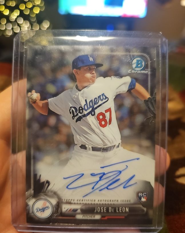 2017 Bowman Chrome #BCA-JDL Jose De Leon — front