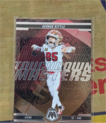 2025 Panini Mosaic #14 George Kittle Touchdown Masters — front