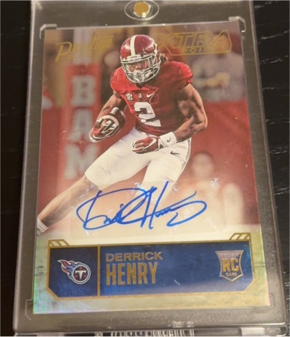 2016 Panini Prestige Xtra Points #Derrick Henry Rookie Card — front