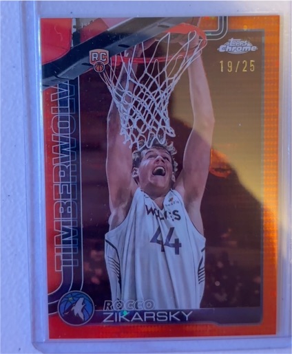 2025-26 Topps Chrome #296 Rocco Zikarsky — front