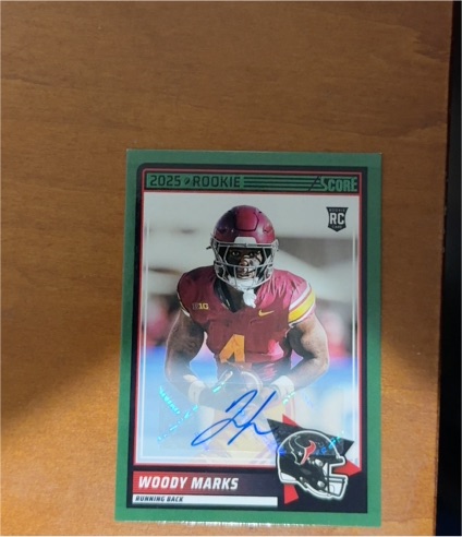 2025 Panini Score #43 Woody Marks — front