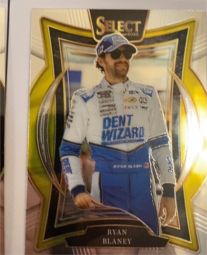 2025 Panini Select NASCAR Racing Grandstand #34 Ryan Blaney Silver Prizm — front