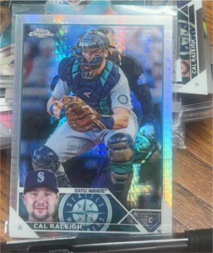 2023 Topps Chrome #141 Cal Raleigh — front