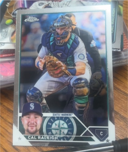 2023 Topps Chrome #141 Cal Raleigh — front