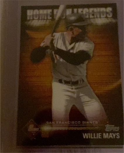 2012 Topps #HRL-3 Willie Mays Prime Nine Home Run Legends — front
