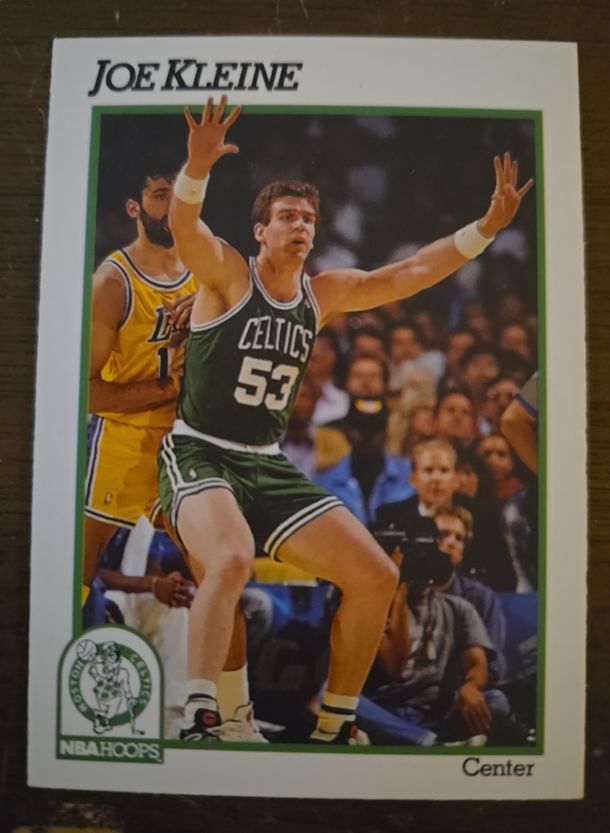 1991-92 Hoops #12 Joe Kleine Boston Celtics — front