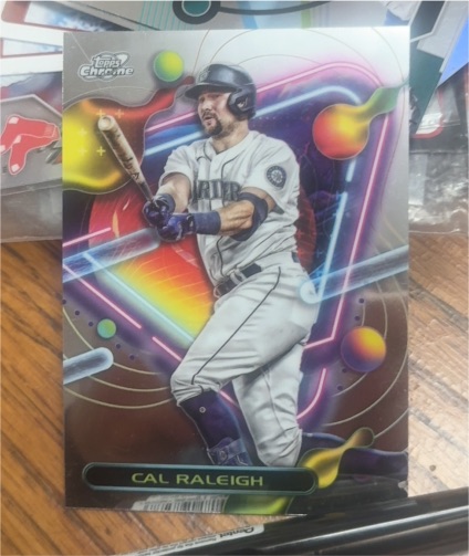 2023 Topps Chrome Cosmic #192 Cal Raleigh — front