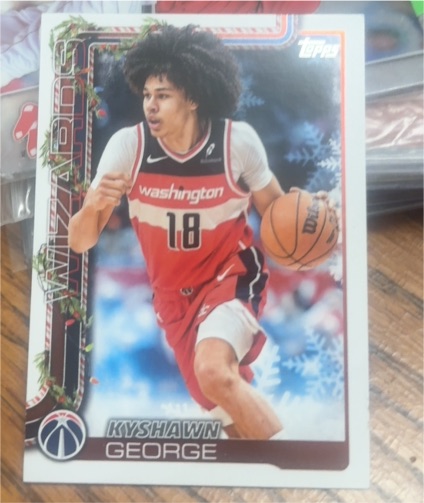 2025-26 Topps Holiday #H77 Kyshawn George — front