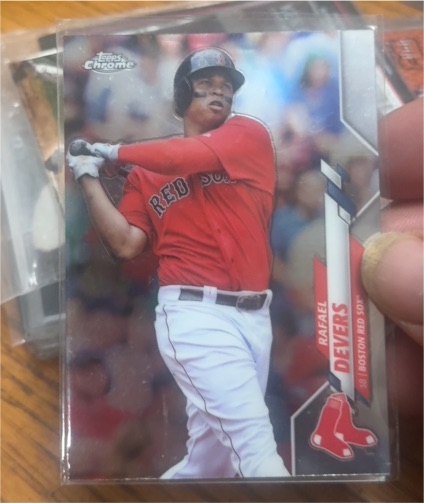 2020 Topps Chrome #93 Rafael Devers Boston Red Sox — front