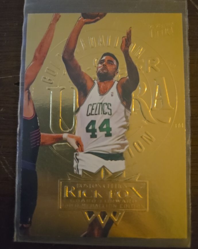 1995-96 Fleer Ultra #12 Rick Fox Gold Medallion Celtics — front