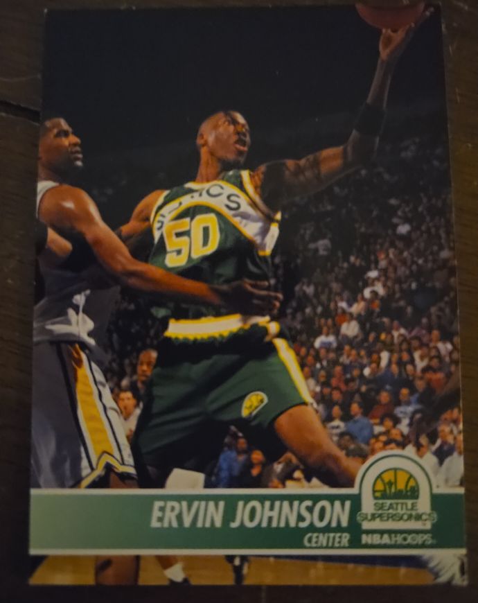 1994-95 NBA Hoops #199 Ervin Johnson — front