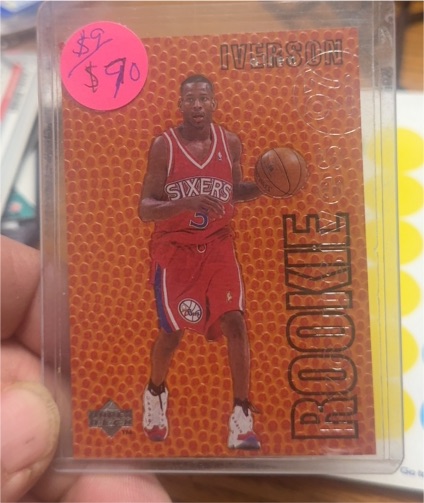1996-97 Upper Deck Rookie Exclusives #R1 Allen Iverson — front