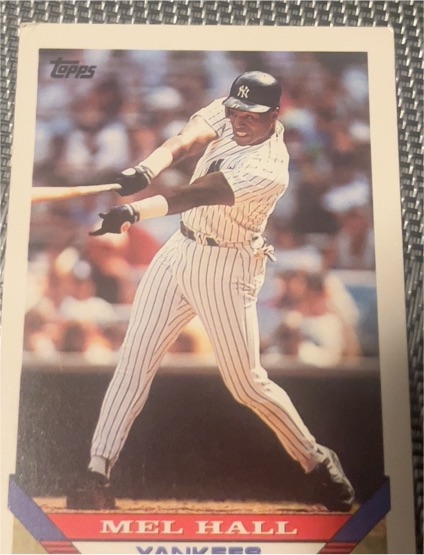 1993 Topps #114 Mel Hall — front
