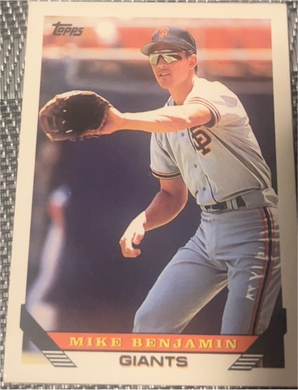 1993 Topps #384 Mike Benjamin — front