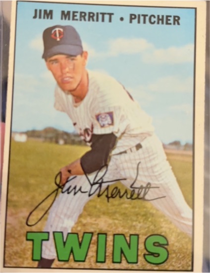 1967 Topps #523 Jim Merritt — front