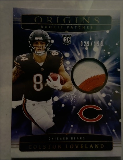 2025 Panini Origins Rookie Patches #RPH-CLS Colston Loveland — front