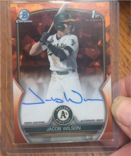 2023 Bowman Draft Chrome Prospect Autographs #CDA-JWI Jacob Wilson — front