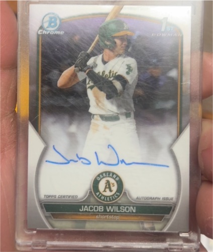 2023 Bowman Draft Chrome Prospect Autographs #CDA-JWI Jacob Wilson — front