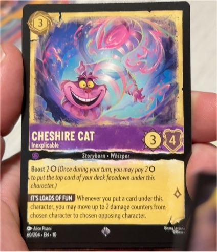 2023 Disney Lorcana Whispers in the Well #60 Cheshire Cat Inexplicable — front