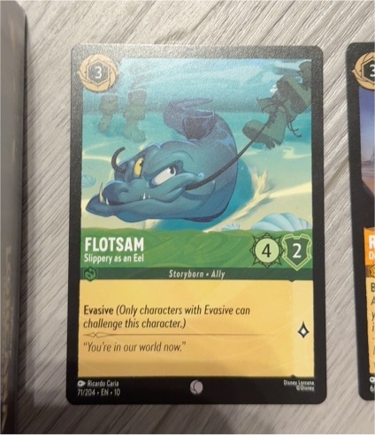 2023 Disney Lorcana Whispers in the Well #71 Flotsam — front