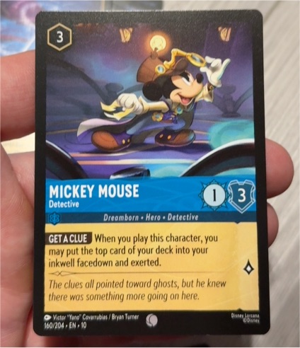 2023 Disney Lorcana Whispers in the Well #160 Mickey Mouse — front