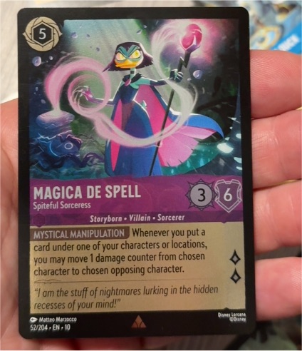 Disney Lorcana Whispers in the Well #52 Magica De Spell Spiteful Sorceress — front