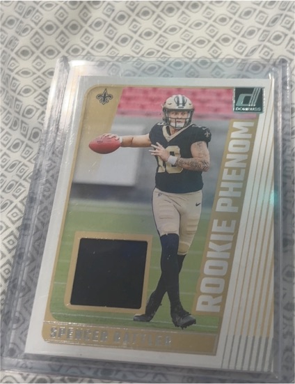 2024 Donruss #RPJ-SRA Spencer Rattler Rookie Phenom Jersey Patch — front