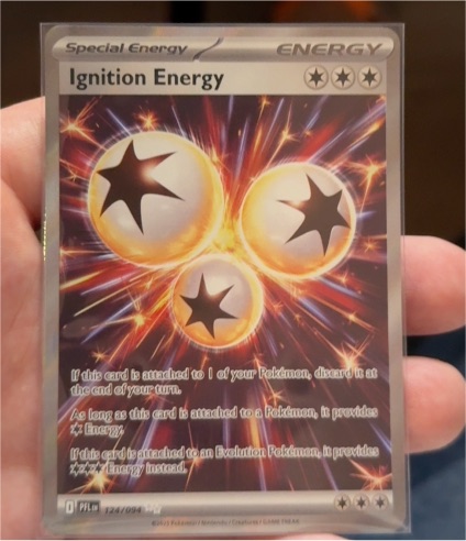 2025 Pokémon Phantasmal Flames #124 Ignition Energy — front