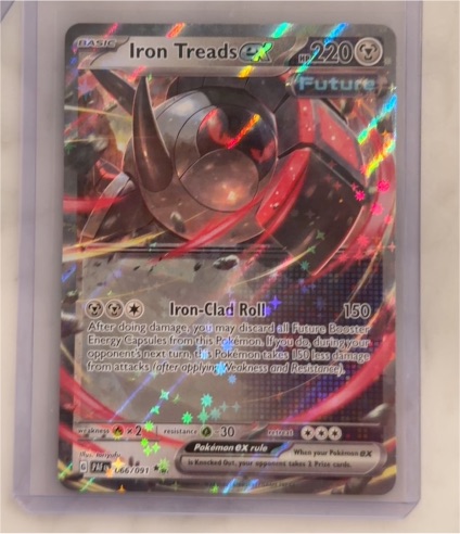 2023 Pokémon TCG Scarlet & Violet Paldean Fates #66 Iron Treads ex — front