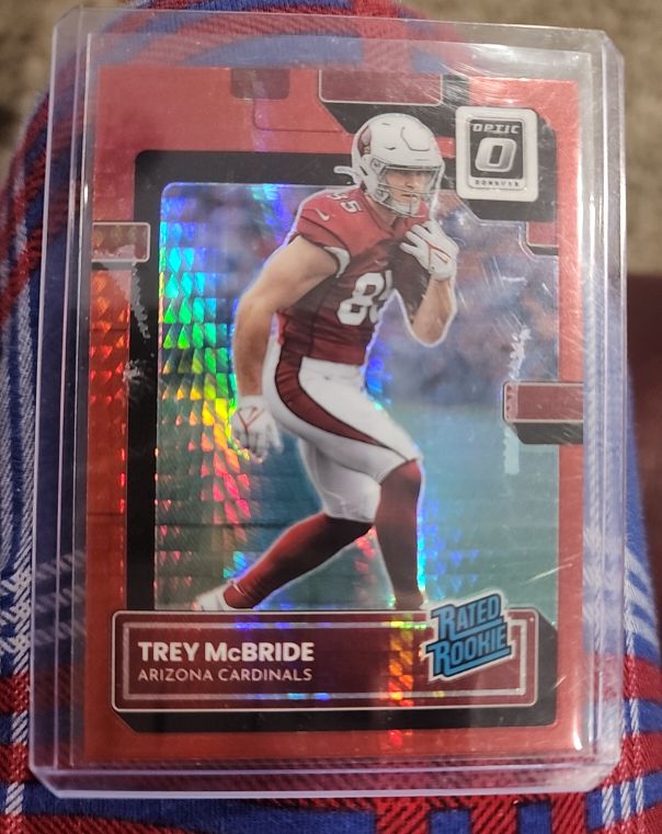 2022 Donruss Optic #237 Trey McBride Rated Rookie Pink Holo Prizm Cardinals RC — front